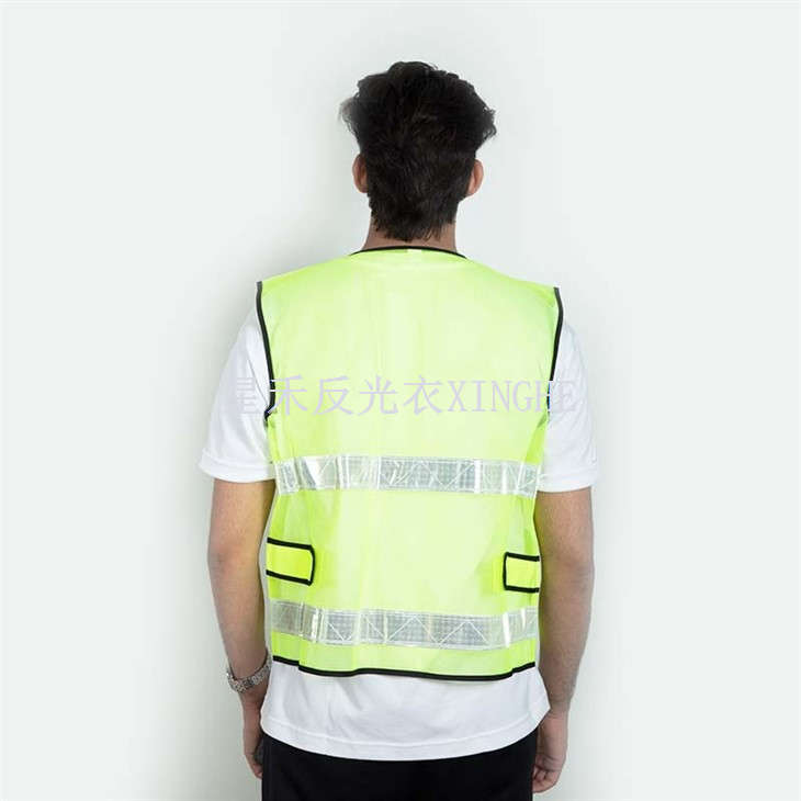Mesh Refleksvest Konstruksjon Trafikksikkerhet Fluorescerende Ridevest