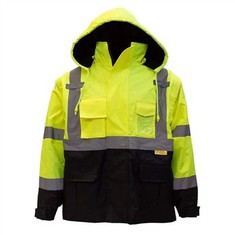 Sikkerhetsjakke med svart bunn