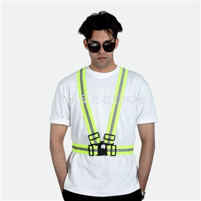 Fluorescerende refleksbelte sikkerhetsvest