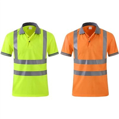 Reflekterende sikkerhetspoloskjorte