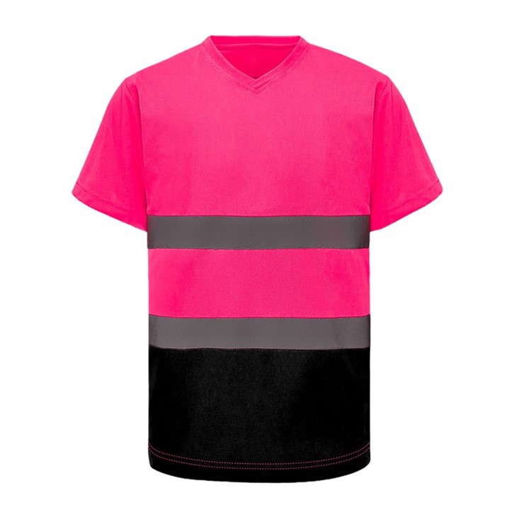 Sikkerhets-T-skjorte med høy synlighet