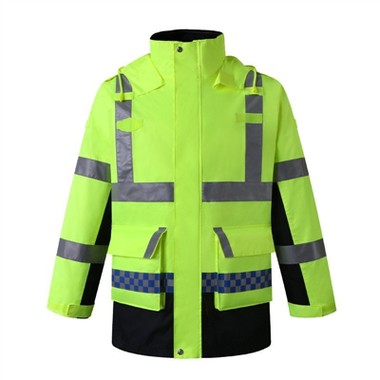 Den reflekterende sikkerhetsjakken i bomull er trygg, varm og stilig